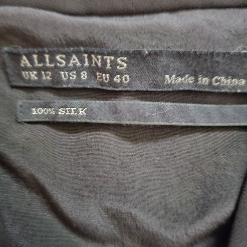 AllSaints Silk Abi Sleeveless Drape Top - Picture 4 of 5